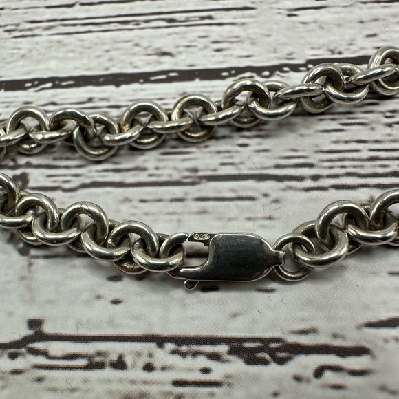 Chunky Silver Chain Bracelet - Picture 2 of 5